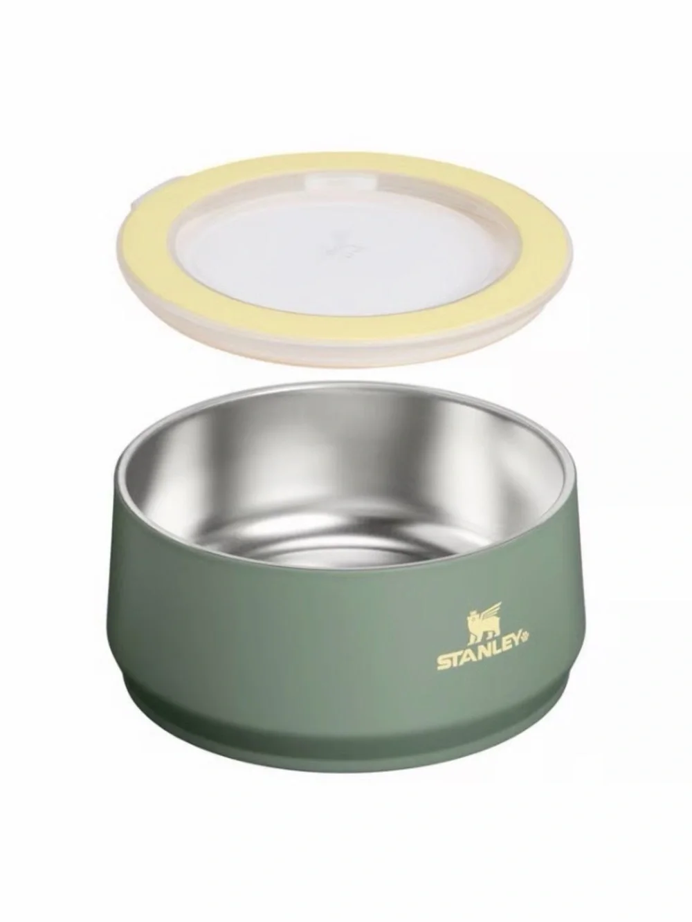 Stanley 6 Cup Insulated Stainless Steel Per Bowl Green Western Dog Cat NWT